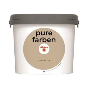 Alpina Innenfarbe pure farben 2,5 L Graubeige matt
