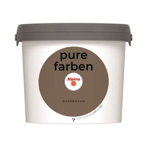 Alpina Innenfarbe pure farben 2,5 L Nussbraun matt