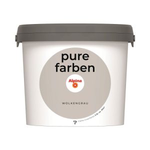 Alpina Innenfarbe pure farben 2,5 L Wolkengrau matt Alpina Innenfarbe pure farben 2,5 L Wolkengrau matt