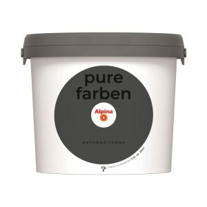 Alpina Innenfarbe pure farben 2,5 L Anthrazitgrau matt Alpina Innenfarbe pure farben 2,5 L Anthrazitgrau matt