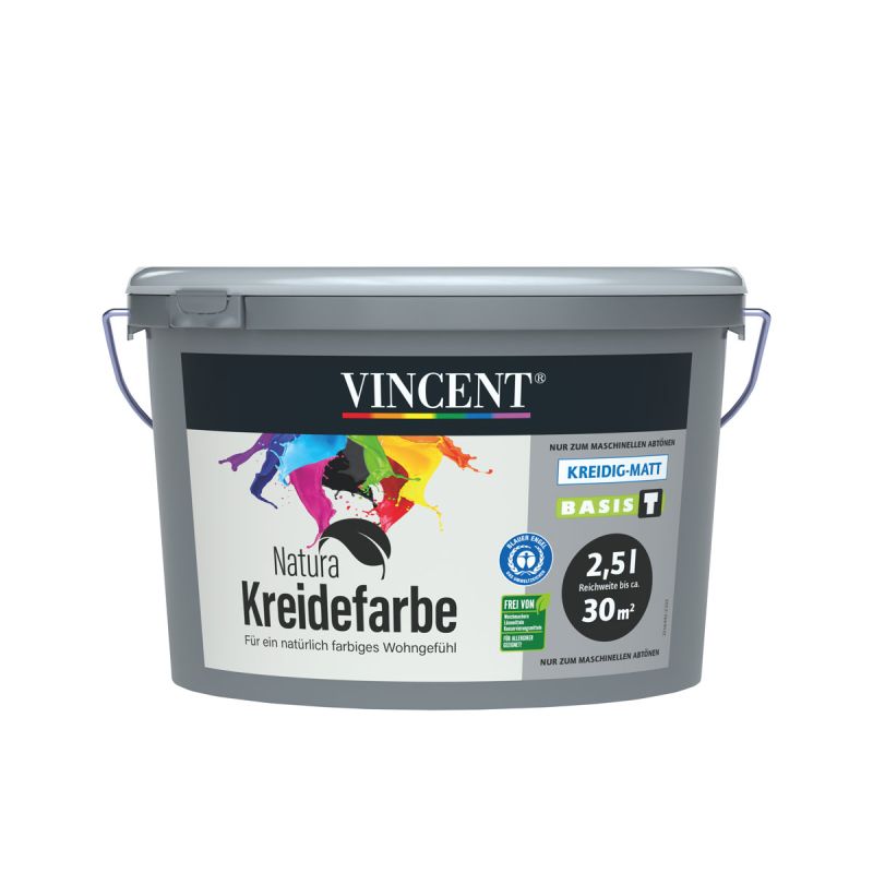 Vincent  Wandfarbe Natura Kreidefarbe MIX IT matt 2,5 L