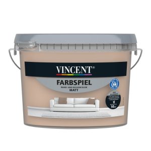 Vincent Wandfarbe Farbspiel Kiesel matt 1 L Vincent Wandfarbe Farbspiel Kiesel matt 1 L