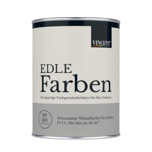 Vincent Wandfarbe EDLE Farben Schieferstein matt 1,0 L Vincent Wandfarbe EDLE Farben Schieferstein matt 1,0 L