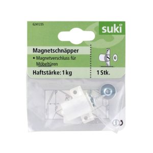 Suki Magnetschnäpper starre Gegenplatte weiß Suki Magnetschnäpper starre Gegenplatte weiß