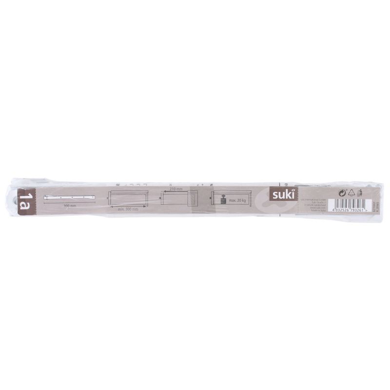 Suki Rollschubführung weiß 30 cm
