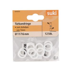 Suki Türbandring Kunststoff Durchmesser 11x Durchmesser 16 x 2 cm 12 Stück Suki Türbandring Kunststoff Durchmesser 11x Durchmesser 16 x 2 cm 12 Stück