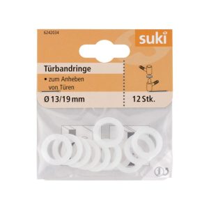 Suki Türbandring Kunststoff Durchmesser 13x Durchmesser 19 x 2 cm 12 Stück Suki Türbandring Kunststoff Durchmesser 13x Durchmesser 19 x 2 cm 12 Stück