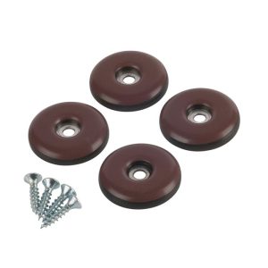 Suki Universalgleiter Easy Glider mit Schraube Durchmesser 2,2 cm braun 8 Stück