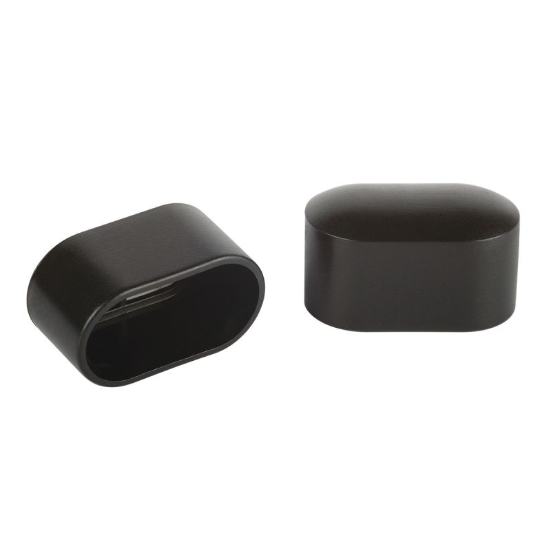 Suki Rohrkappen 3 x 1,5 cm schwarz 4 Stück