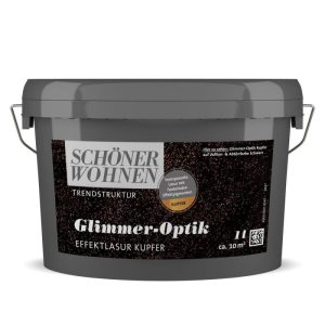 Schöner Wohnen Farbe Glimmer-Optik Effektlasur 1 L Kupfer Schöner Wohnen Farbe Glimmer-Optik Effektlasur 1 L Kupfer