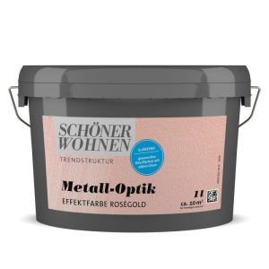 Schöner Wohnen Farbe Metall-Optik Effektfarbe rosegold 1 L Schöner Wohnen Farbe Metall-Optik Effektfarbe rosegold 1 L