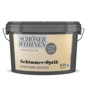 Schöner Wohnen Farbe Schimmer-Optik Effektfarbe Lightgold 2,5 L Schöner Wohnen Farbe Schimmer-Optik Effektfarbe Lightgold 2,5 L