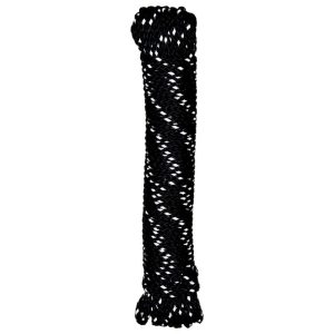 Suki Reflektorseil geflochten PP 15m schwarz Suki Reflektorseil geflochten PP 15m schwarz