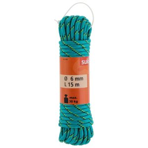 Suki Freizeitseil geflochten PP 6 mm grün-schwarz-gelb
