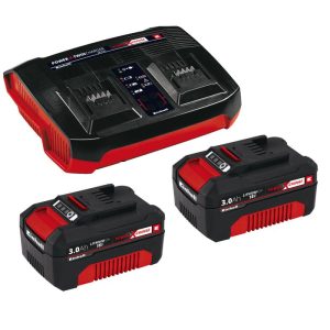 Einhell Akku und Ladegerät Power X-Change Starter-Kit Twincharger 3 Ah