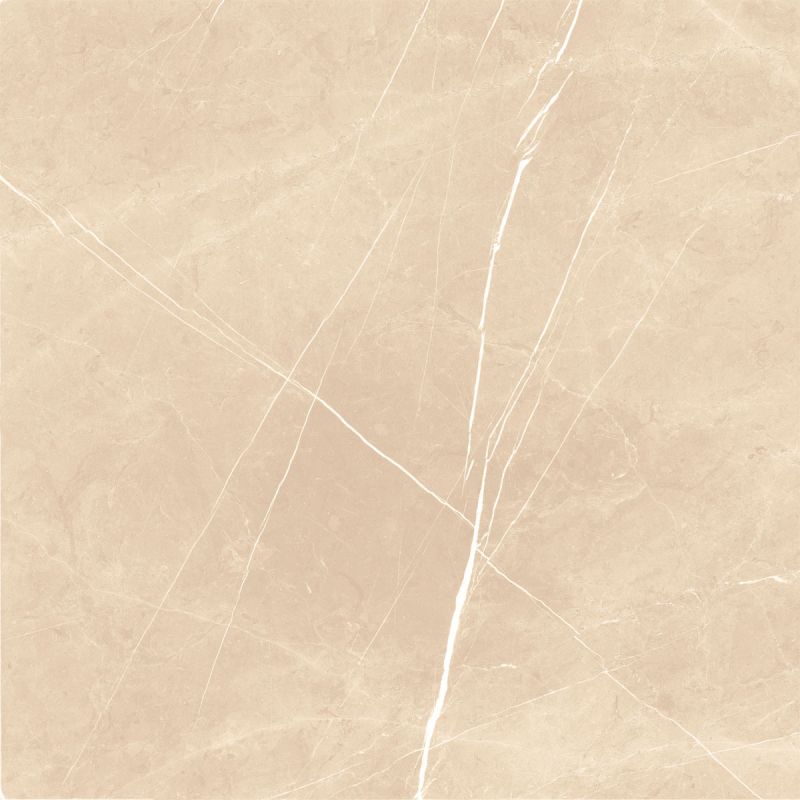 Feinsteinzeug Ciana Beige glasiert poliert rektifiziert 60 x 60 cm