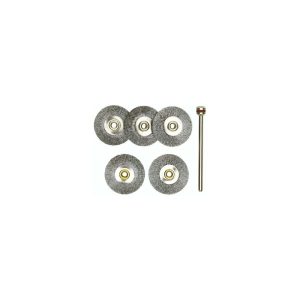 Proxxon Micromot Radbürsten Stahl 22 mm 5 Stück und 1 Träger