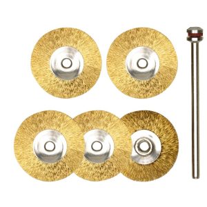 Proxxon Micromot Radbürsten Messing Durchmesser 22 mm 5 Stück und 1 Träger Proxxon Micromot Radbürsten Messing Durchmesser 22 mm 5 Stück und 1 Träger