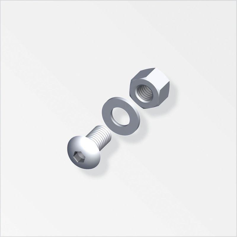 MyTool Linsenkopfschrauben-Set M6 x 50 mm SB 5 Stück