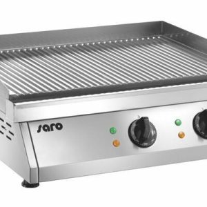 Profi-Grillplatte gerillt | Edelstahl | 2 Zonen | SARO FRY TOP GH610R Profi-Grillplatte gerillt | Edelstahl | 2 Zonen | SARO FRY TOP GH610R