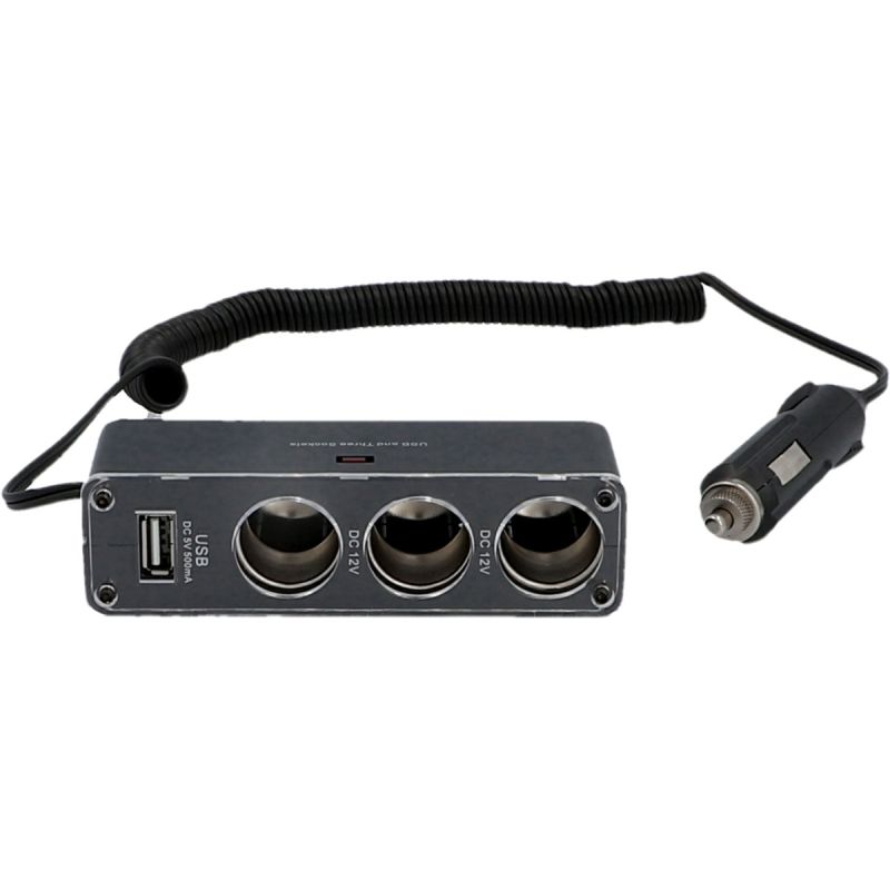 Cartrend Ladesteckdose 3-Port mit USB