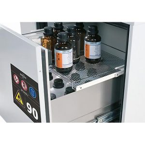 2. Auszugsebene für asecos Sicherheitsschränke der UB90 Serie, Edelstahl 1.4301, B 725 x T 425 x H 47 mm, bis 25 kg 2. Auszugsebene für asecos Sicherheitsschränke der UB90 Serie, Edelstahl 1.4301, B 725 x T 425 x H 47 mm, bis 25 kg
