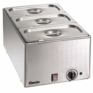 Bartscher Wasserbad / Bain Marie mit GN-Behälter 3 x 1/3 GN, 150 mm Bartscher Wasserbad / Bain Marie mit GN-Behälter 3 x 1/3 GN, 150 mm