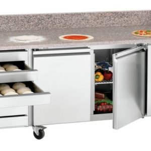 BARTSCHER Pizzakühltisch G-S7T2, 7 Schubladen, 2 Türen GN1/1, Breite 2015mm BARTSCHER Pizzakühltisch G-S7T2, 7 Schubladen, 2 Türen GN1/1, Breite 2015mm