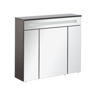 Fackelmann Spiegelschrank Kara anthrazit 80 x 70 x 22,5 cm Fackelmann Spiegelschrank Kara anthrazit 80 x 70 x 22,5 cm