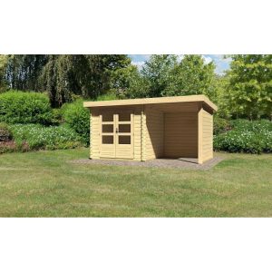Karibu Gartenhaus Bastrup mit Schleppdach 200 cm und Seiten-/Rückwand naturbelassen 200 x 202 x 202 cm Karibu Gartenhaus Bastrup mit Schleppdach 200 cm und Seiten-/Rückwand naturbelassen 200 x 202 x 202 cm