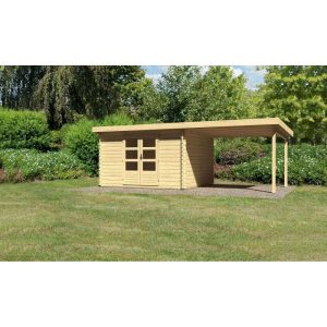 Karibu Gartenhaus Bastrup mit Schleppdach 300 cm naturbelassen 357 x 297 x 222 cm Karibu Gartenhaus Bastrup mit Schleppdach 300 cm naturbelassen 357 x 297 x 222 cm