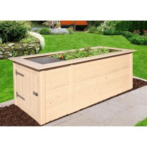Weka Profi-Hochbeet 669 mit Abstellraum natur Weka Profi-Hochbeet 669 mit Abstellraum natur