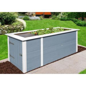 Weka Profi-Hochbeet 669 mit Abstellraum grau Weka Profi-Hochbeet 669 mit Abstellraum grau