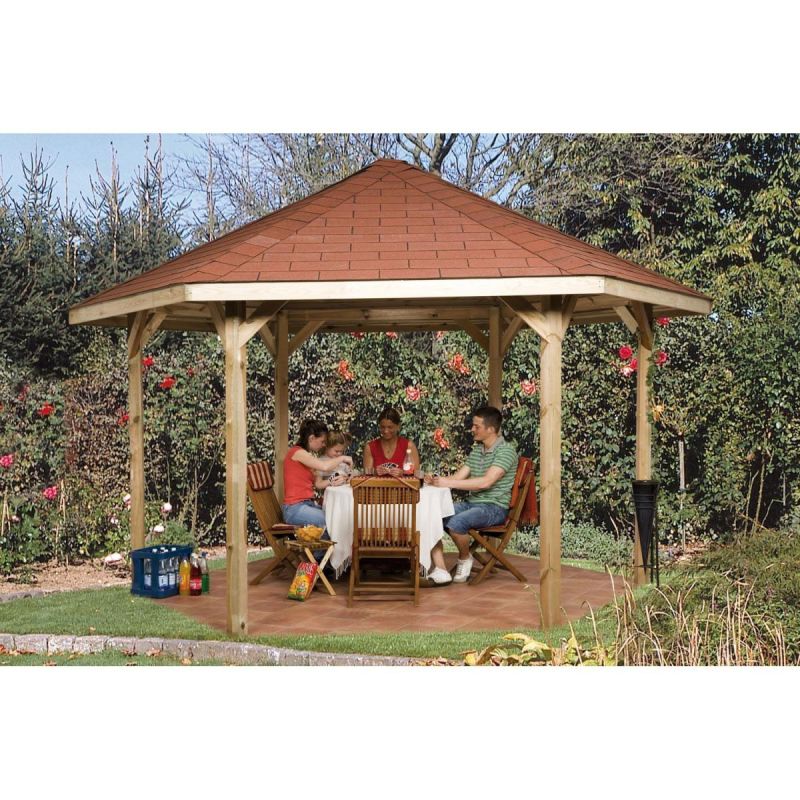 Weka Pavillon 656 Größe 2 Sparset inkl Dachschindeln