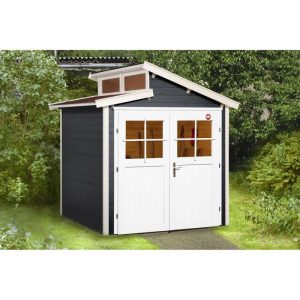 Weka Gartenhaus 226 237 x 231 x 252 cm schwarz Weka Gartenhaus 226 237 x 231 x 252 cm schwarz