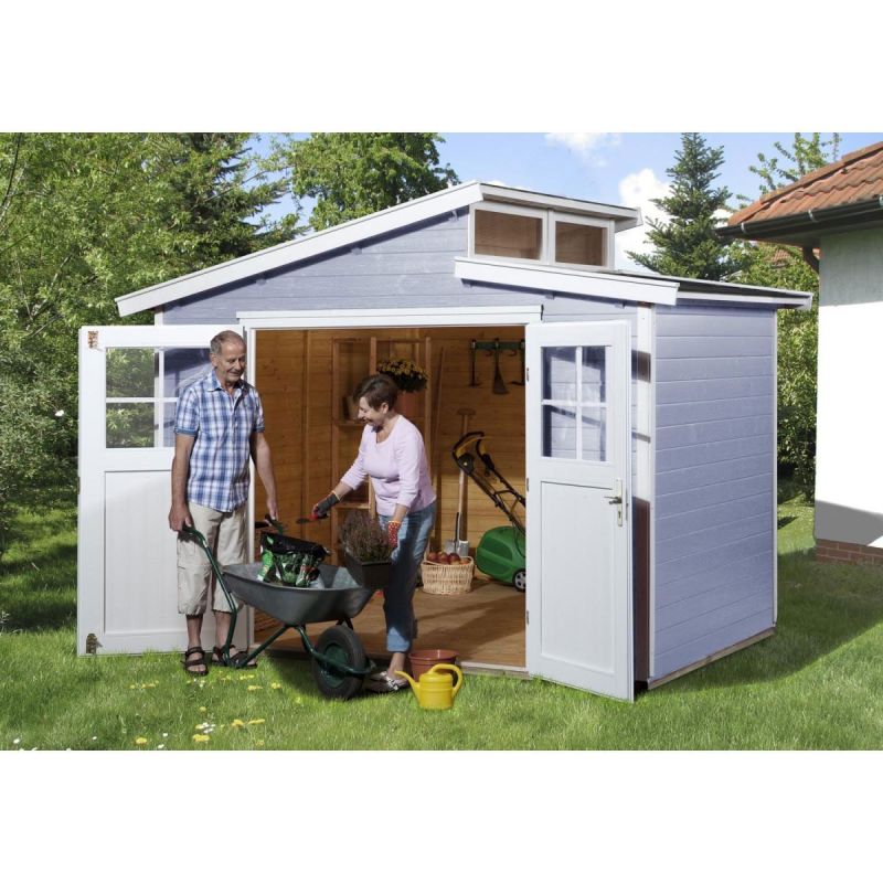 Weka Gartenhaus 226 327 x 231 x 252 cm grau