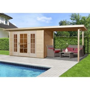 Weka Gartenhaus Panorama 172 Größe 1/2 Anbau 300 cm 530 x 239 x 220 cm Weka Gartenhaus Panorama 172 Größe 1/2 Anbau 300 cm 530 x 239 x 220 cm