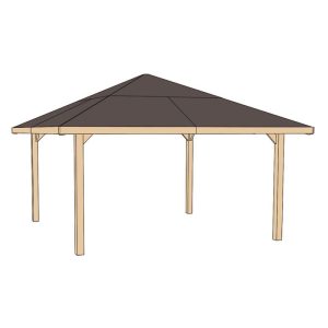 Weka Holzpavillon 651 A Größe 1/2 357 x 357 x 314 cm Weka Holzpavillon 651 A Größe 1/2 357 x 357 x 314 cm