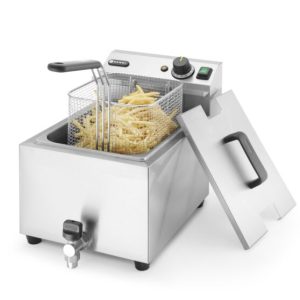 HENDI Friteuse Profi Line mit Ablasshahn 8L 3,5kW HENDI Friteuse Profi Line mit Ablasshahn 8L 3,5kW
