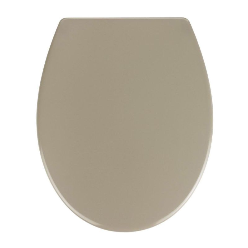 Wenko Premium WC-Sitz Samos Taupe antibakteriell mit Absenkautomatik