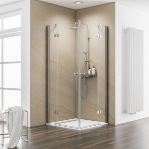 Schulte Eckeinstieg MasterClass 200 x 100 x 100 cm chrom klar