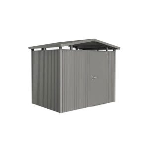 Biohort Gerätehaus Panorama Größe P2 Quarzgrau-Metallic Standardtür Biohort Gerätehaus Panorama Größe P2 Quarzgrau-Metallic Standardtür
