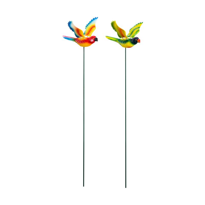 Kunstgewerbe Gehlmann Kunststoffstecker Papagei mehrfarbig 11 cm