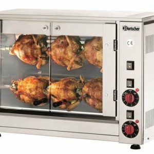 Bartscher Elektro Hähnchengrill P6, 2 Spieße für 6 Hähnchen Bartscher Elektro Hähnchengrill P6, 2 Spieße für 6 Hähnchen