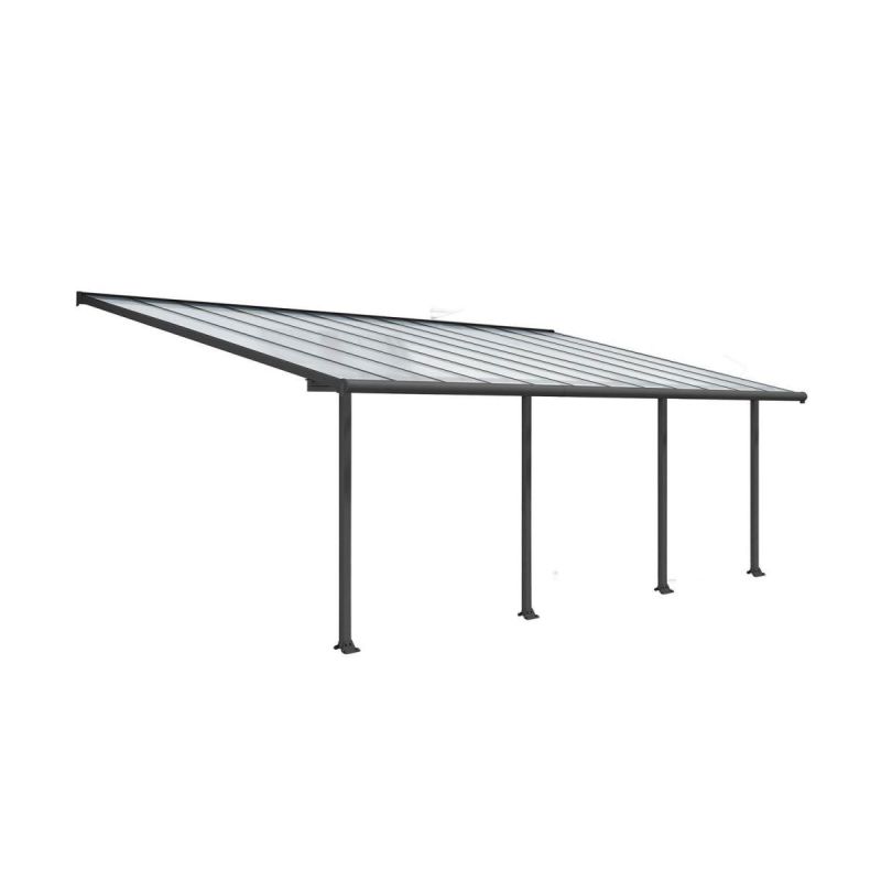 Palram Terrassenüberdachung Olympia 300 x 730 cm grau