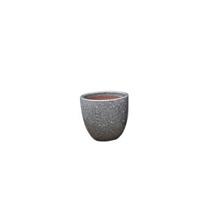 Haveson Pflanztopf Eggpot glasierter Stein hellgrau 41 x41 x 37,5 cm Haveson Pflanztopf Eggpot glasierter Stein hellgrau 41 x41 x 37,5 cm