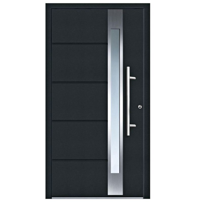 Aluminium-Sicherheitshaustür Rom Superior anthrazit 110 x 210 cm rechts