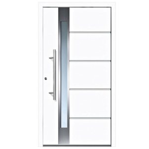 Aluminium-Sicherheitshaustür Rom Superior weiß 100 x 200 cm links Aluminium-Sicherheitshaustür Rom Superior weiß 100 x 200 cm links