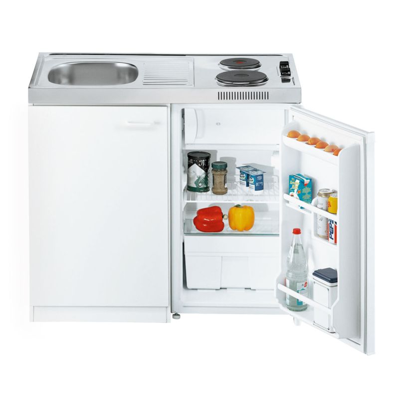 Respekta Levin Miniküche Pantry100SV 100 cm Weiß