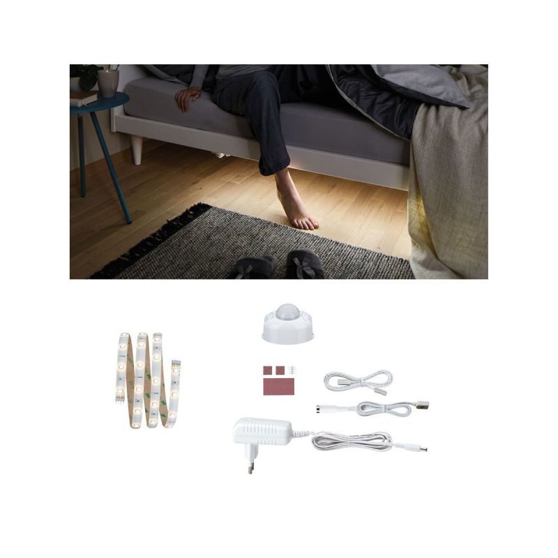 Paulmann YourLED Comfort Set Night PIR-Sensor 1m warmweiß weiß
